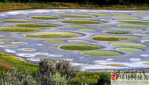 绝美奇观：加拿大神秘斑点湖(组图)