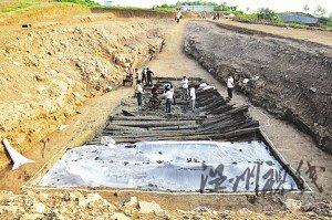 江苏盱眙汉墓出土大量兵器墓主可能系刘邦二哥