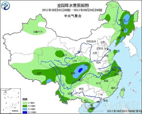 未来三天西北地区及四川盆地有强降雨