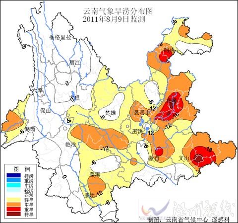 降水异常偏少 云南大范围夏旱超去年