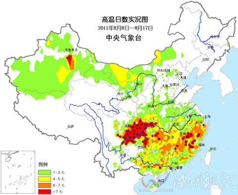 四川局地高温破极值 南方大范围高温23日有望缓解