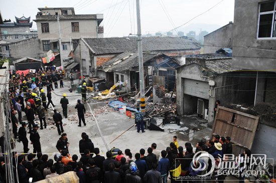 瓯海区南白象街道霞坊村爆炸