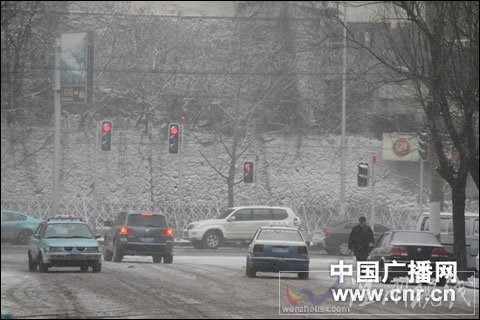 辽宁多地降雪 道路封闭飞机延误