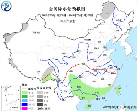 全国大部气温回升 华南等地仍多阴雨