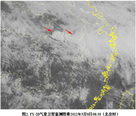 卫星监测：江南地区北部有强对流系统活动