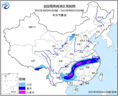 暴雨黄色预警：黔桂湘鄂皖浙等局地大暴雨