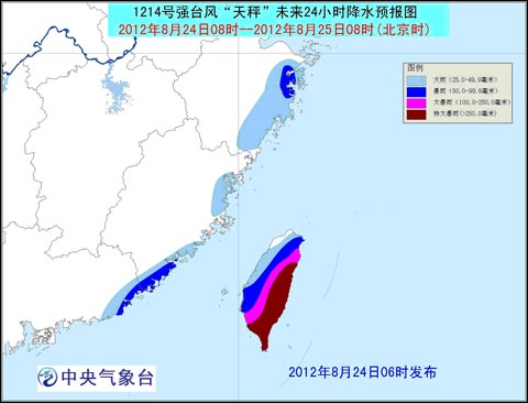 台风天秤登陆台湾