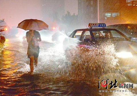 河北大部现降雨 石家庄东二环雨量达115.8毫米