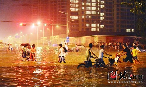 河北大部现降雨 石家庄东二环雨量达115.8毫米