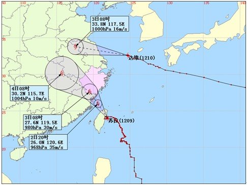 福建台风苏拉 浙江台风苏拉 明天上午苏拉将在福建浙江沿海登陆