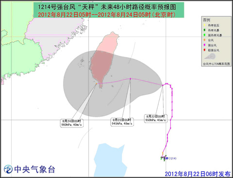 14号台风天秤最新路径图