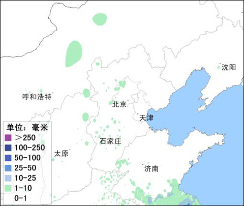 内蒙古山西河北北京今晨出现降雪