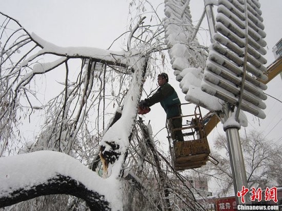 黑龙江鹤岗暴雪