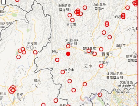 12月30日云南巍山县昌宁县3.2级地震