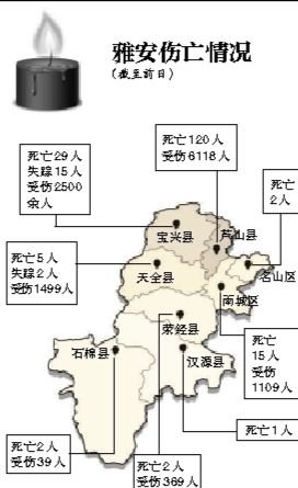 芦山地震死亡人数