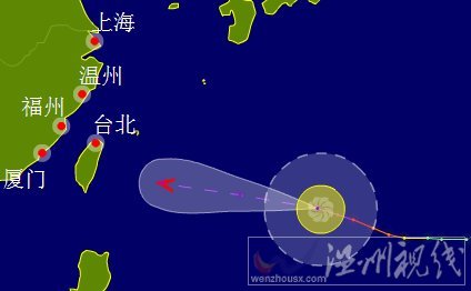 温州台风苏力路径