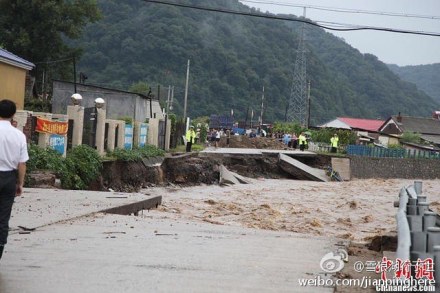 吉林水灾图片 因灾死亡人数已有16人5人失踪