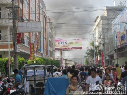 汕头谷饶火灾现场图片