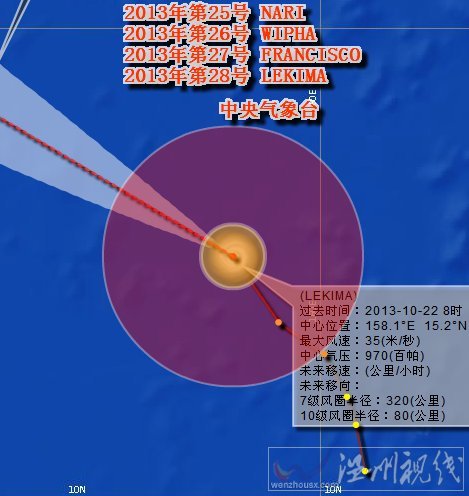 第28号台风利奇马最新路径图