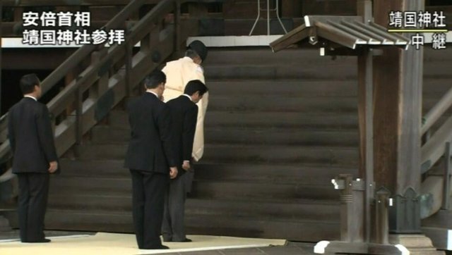 安倍晋三拜鬼,2013年12月26日安倍晋三参拜靖国神社