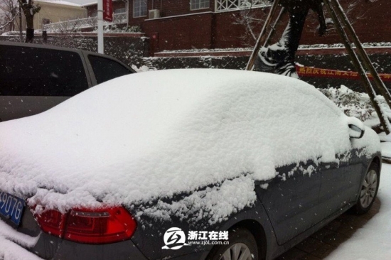 浙江下雪了，2013年冬季浙江湖州安吉第一场雪