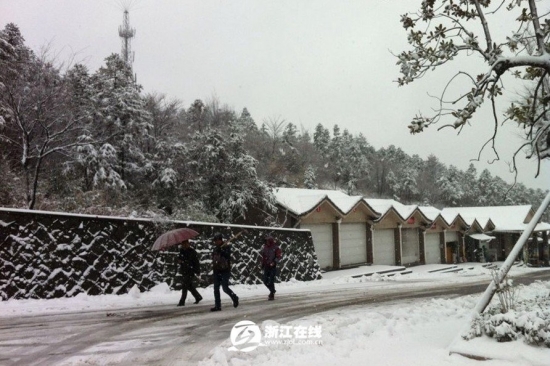 浙江下雪了，2013年冬季浙江湖州安吉第一场雪