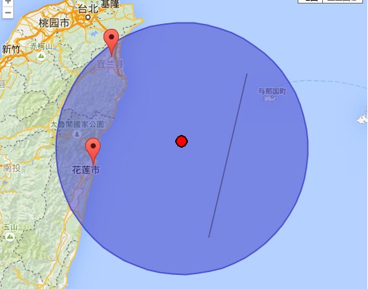 2015年5月28日台湾花莲县海域4.0级地震