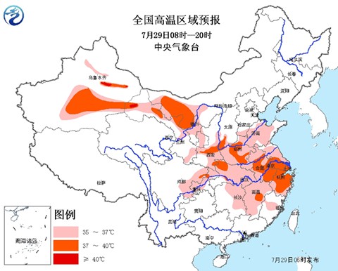 高温预警：11省区将有37℃以上高温