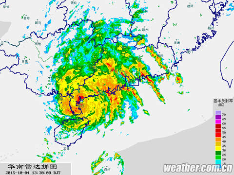 台风彩虹登陆湛江