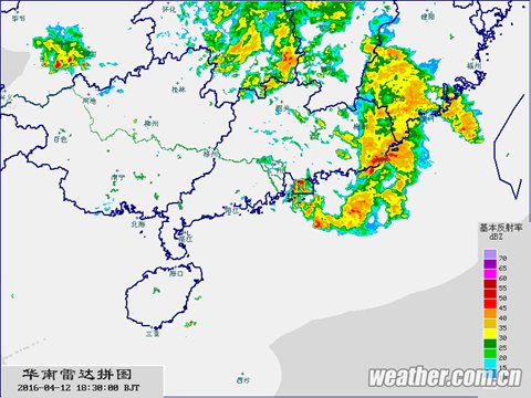 飑线扫过广东珠三角 深圳佛山等现雷雨大风