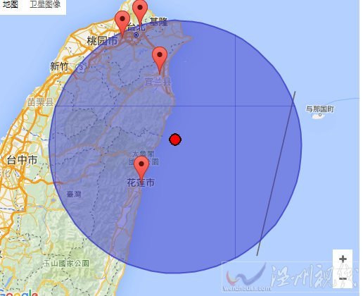 台湾花莲县海域地震