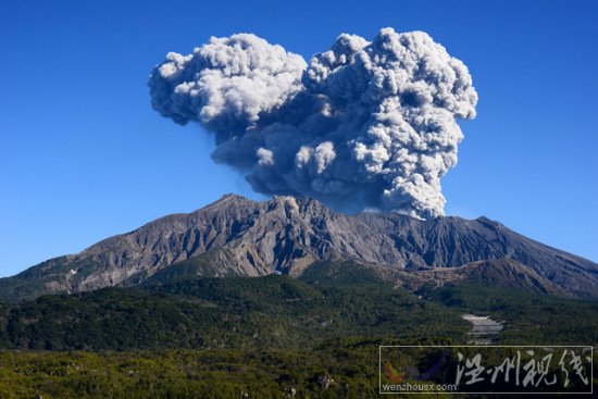 樱岛火山喷发