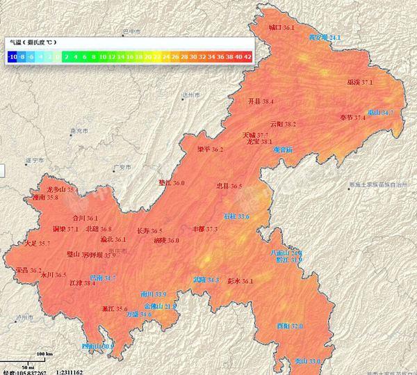 重庆高温动物消暑有“凉方” 24日大部或达40℃