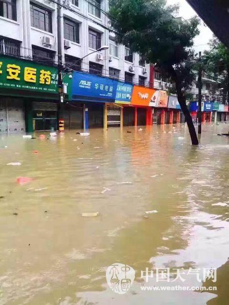 台风鲇鱼影响平阳水头暴雨内涝变水城