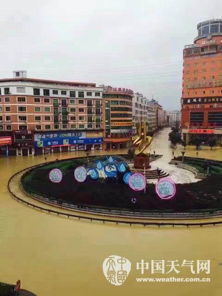 台风鲇鱼影响平阳水头暴雨内涝变水城