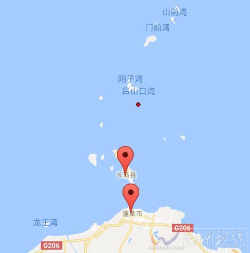 长岛海域地震