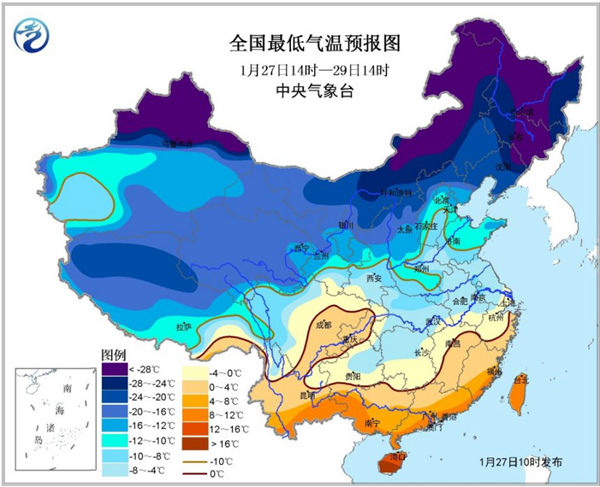 最强寒潮降雪发威