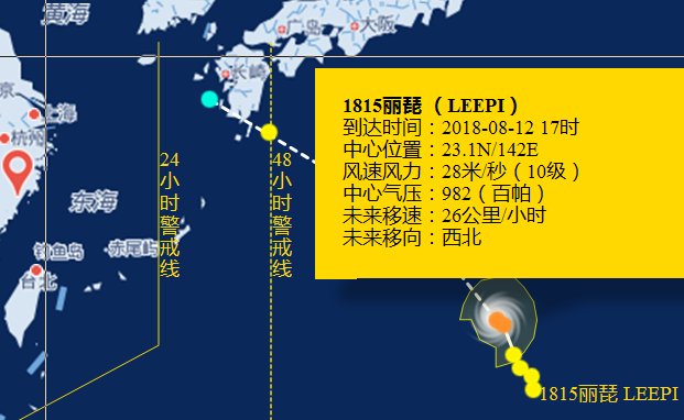 台风丽琵路径图