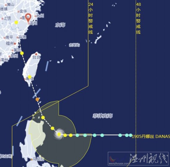 台风丹娜丝生成 第5号台风台风丹娜丝最新路径