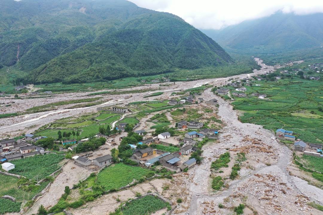 四川冕宁县暴雨灾情